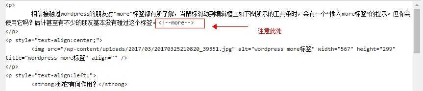 WP博客程序建站_wordpress“more”标签如何使用？_皮站网